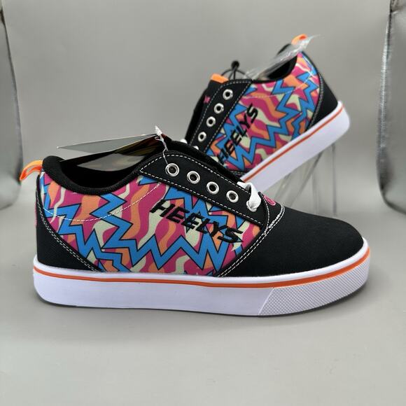 Heelys Pro 20 90s Print Lace-Up Skate Wheel Sneaker Shoes Youth Size 4 NEW - Picture 1 of 9